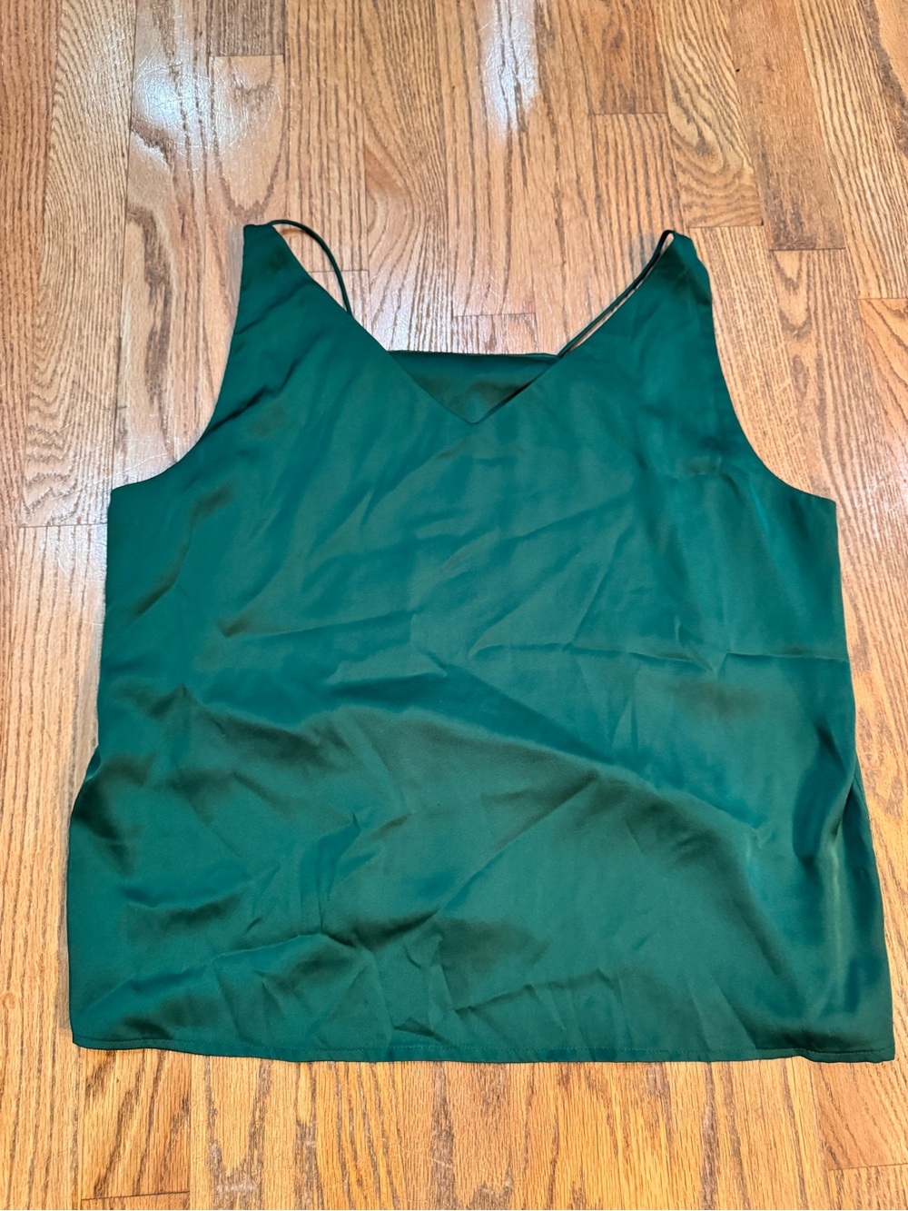 Women's Emerald Green V-Neck Cami Top